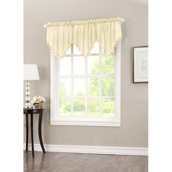 918 Voile Beaded Valance