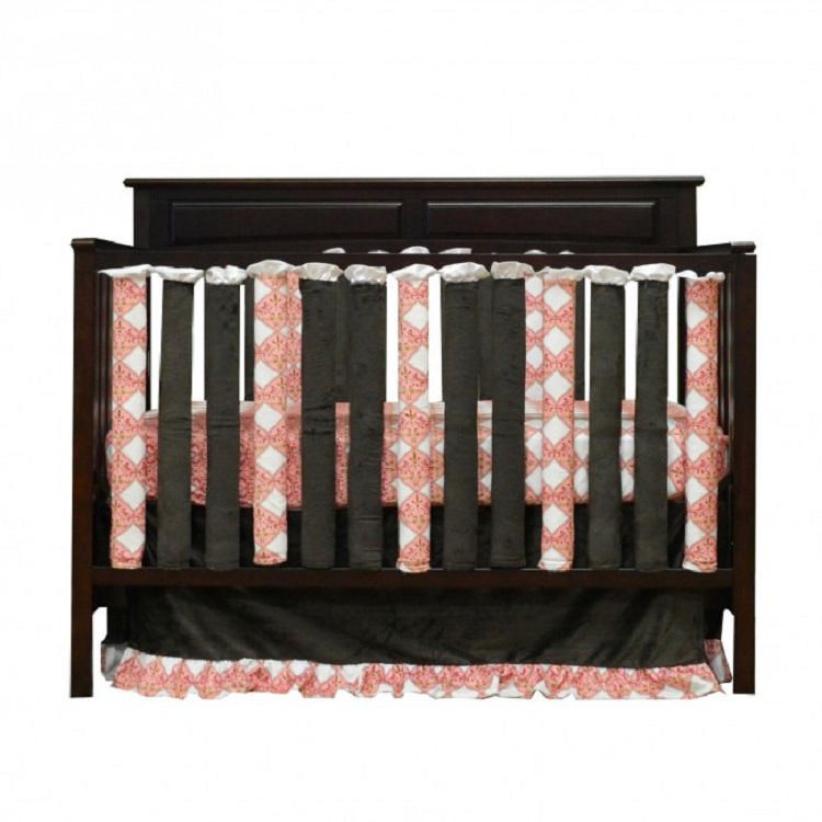 Wonder Bumpers Pink Damask Crib Set Walmart Canada