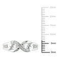 thumbnail image 3 of Miabella Diamond Accent Sterling Silver Infinity Ring, 3 of 3