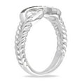 thumbnail image 2 of Asteria Black Diamond Accent Sterling Silver Infinity Ring, 2 of 3