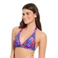 thumbnail image 2 of Summer Flirtt Haut de bikini triangle noir à licou pour femme, 2 of 8