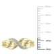 Anneau infini Miadora avec 0.05 carat de diamants en argent sterling plaqué en jaune – image 3 sur 3