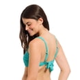 thumbnail image 3 of Summer Flirtt Women's Textured Scoop Neck Bikini Top, 3 of 8