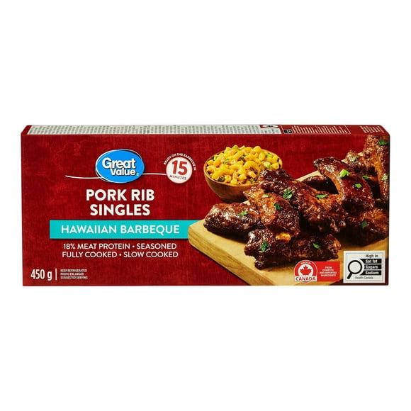 Great Value Hawaiian Barbeque Pork Rib Singles