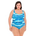 thumbnail image 1 of Krista Plus Women's Ruched Front One Piece Swimsuit, 1 of 5