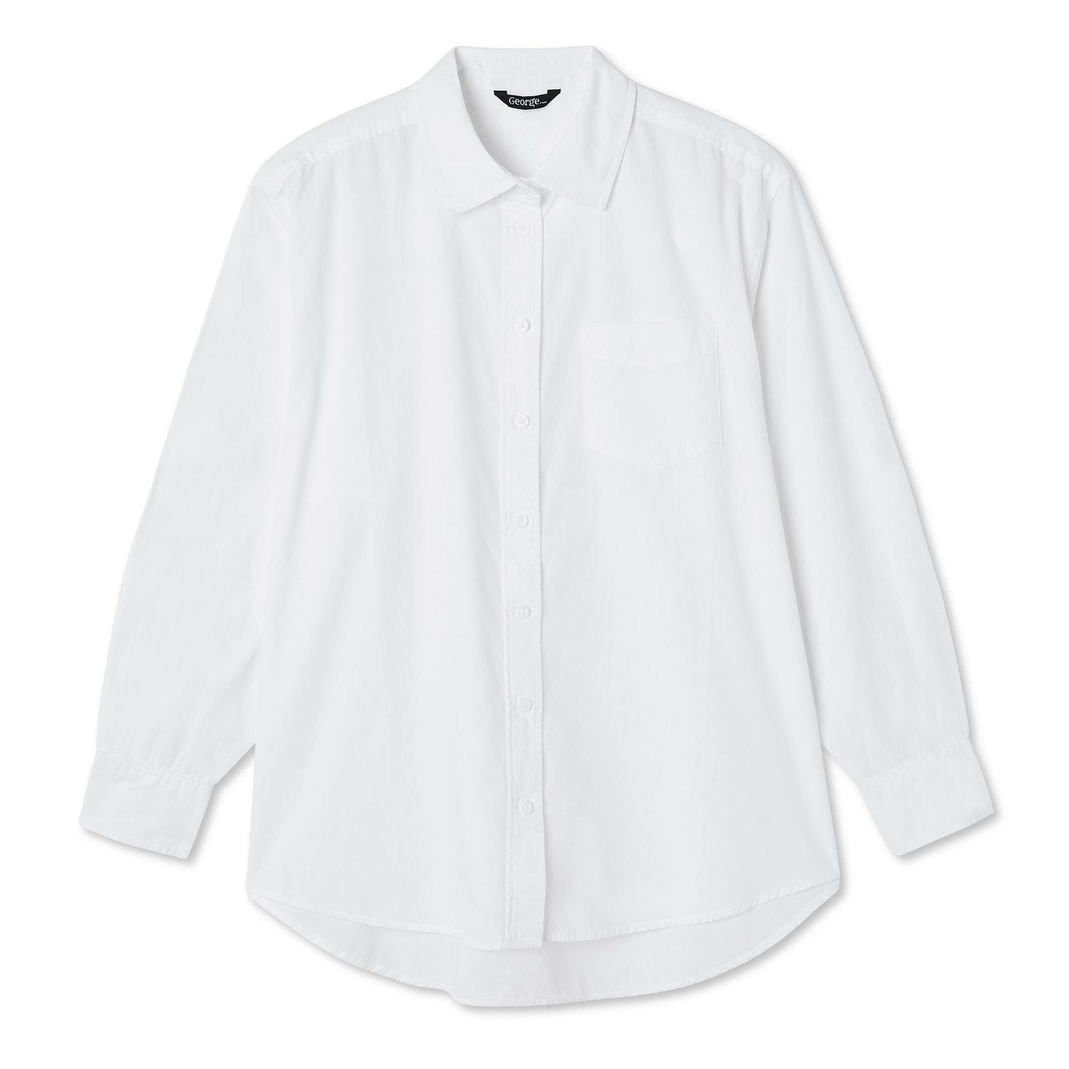 George Women's Poplin Shirt, Sizes XS-XXL