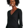 thumbnail image 2 of George Women's Henley Tee, 2 of 6