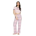 thumbnail image 1 of No Boundaries Women's Tee and Flannel Pant 2-Piece Set, 1 of 6