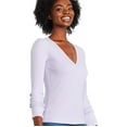 thumbnail image 2 of George Women's Henley Tee, 2 of 6