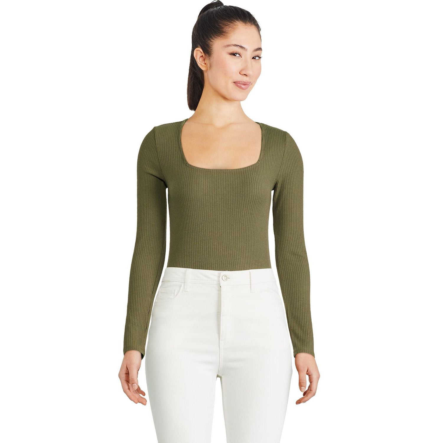 George Women's Square Neckline Bodysuit - Walmart.ca