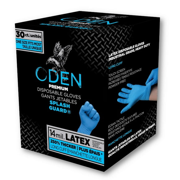 Gants Splash Guard en latex Oden 30 gants