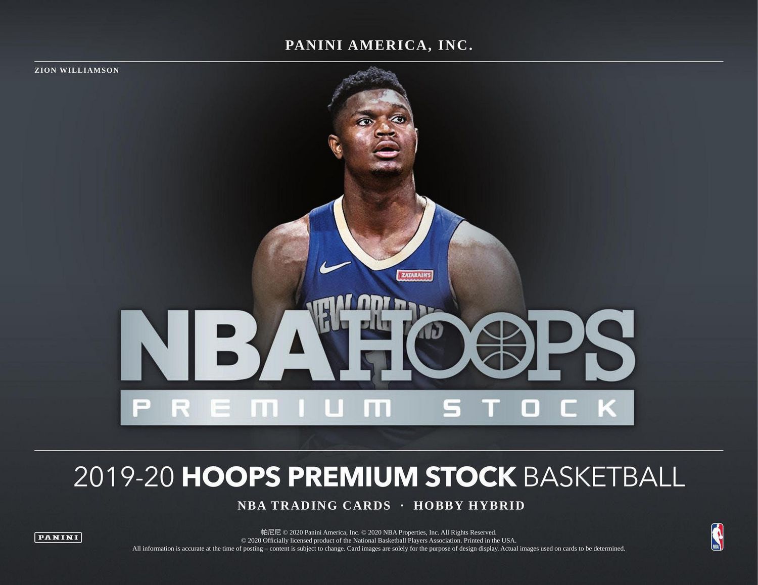 Panini 2019-20 Hoops Premium NBA Basketball Trading Cards Hanger