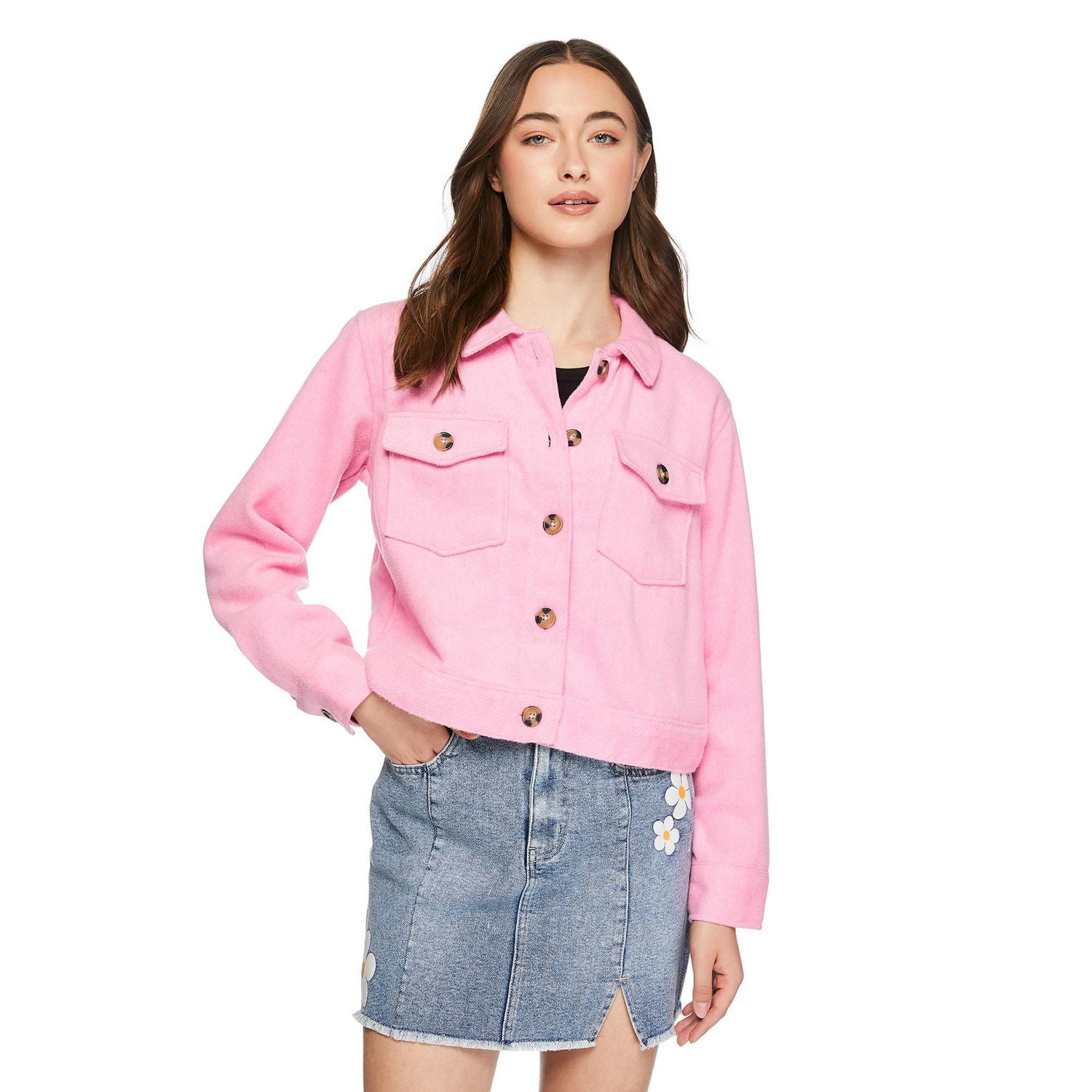 Pink deals shacket womens