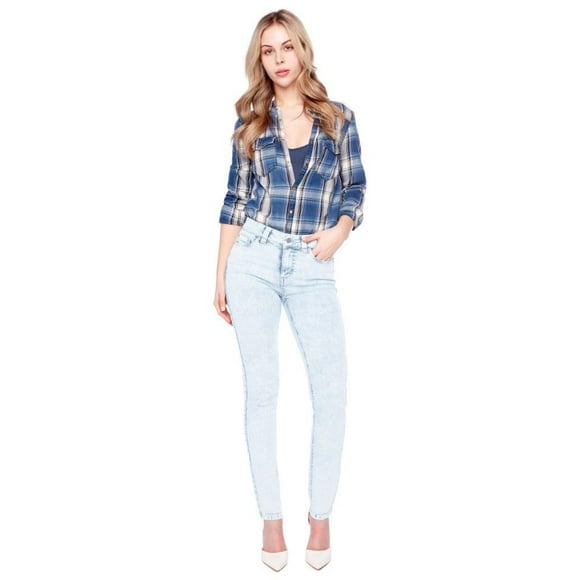 Jeaniologie ™ Women Mid Rise Skinny Jeans | Light Wash