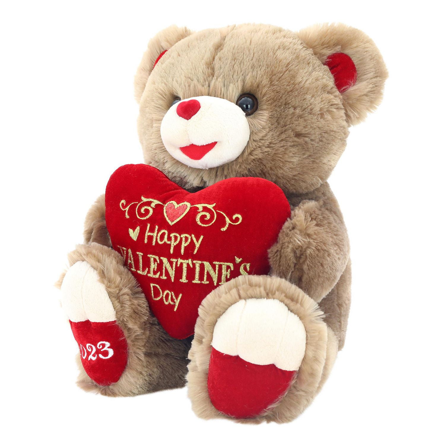 Way to Celebrate Valentine s Day Sweetheart Teddy Bear 2023 Brown