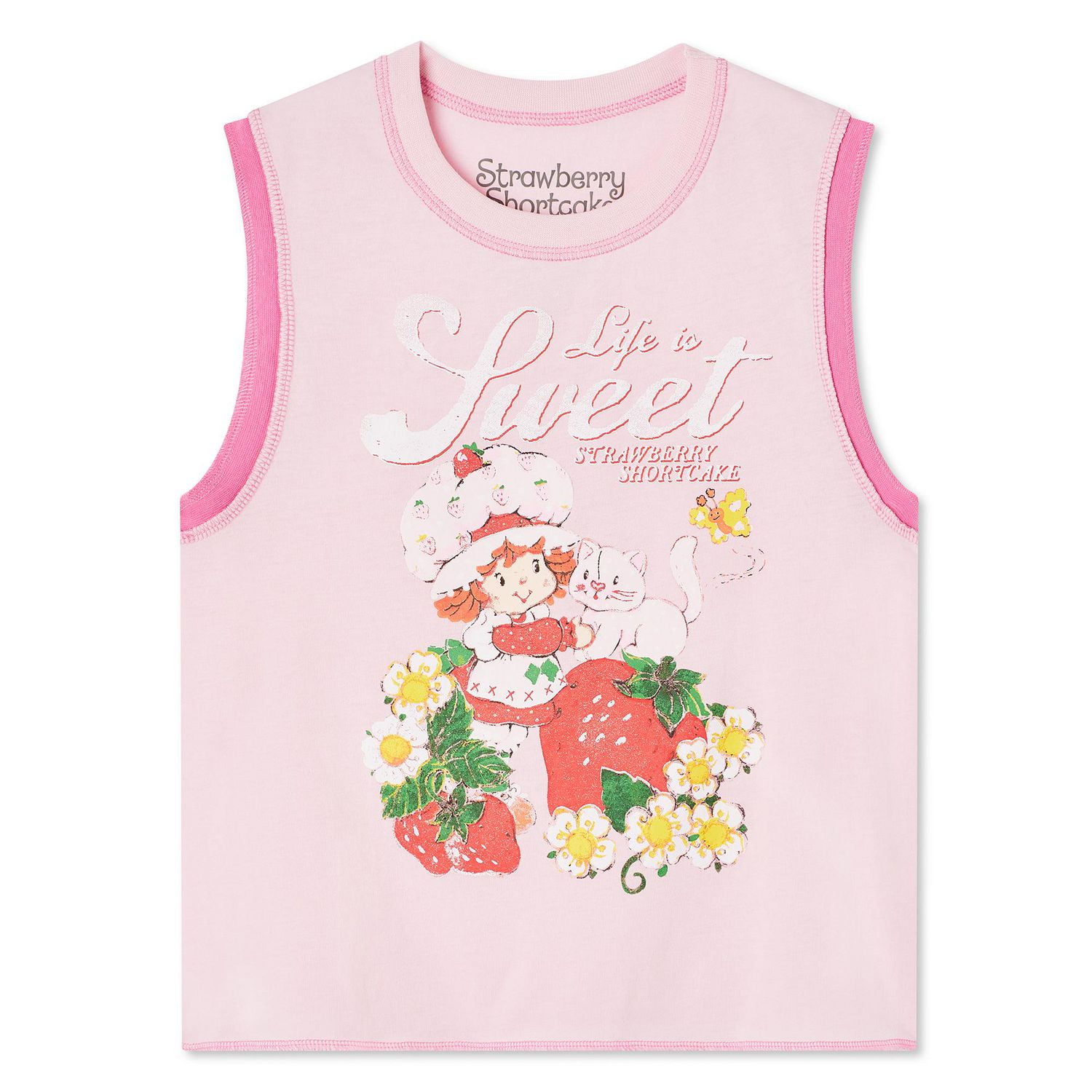 Débardeur avec imprimé graphique Strawberry Shortcake pour femmes