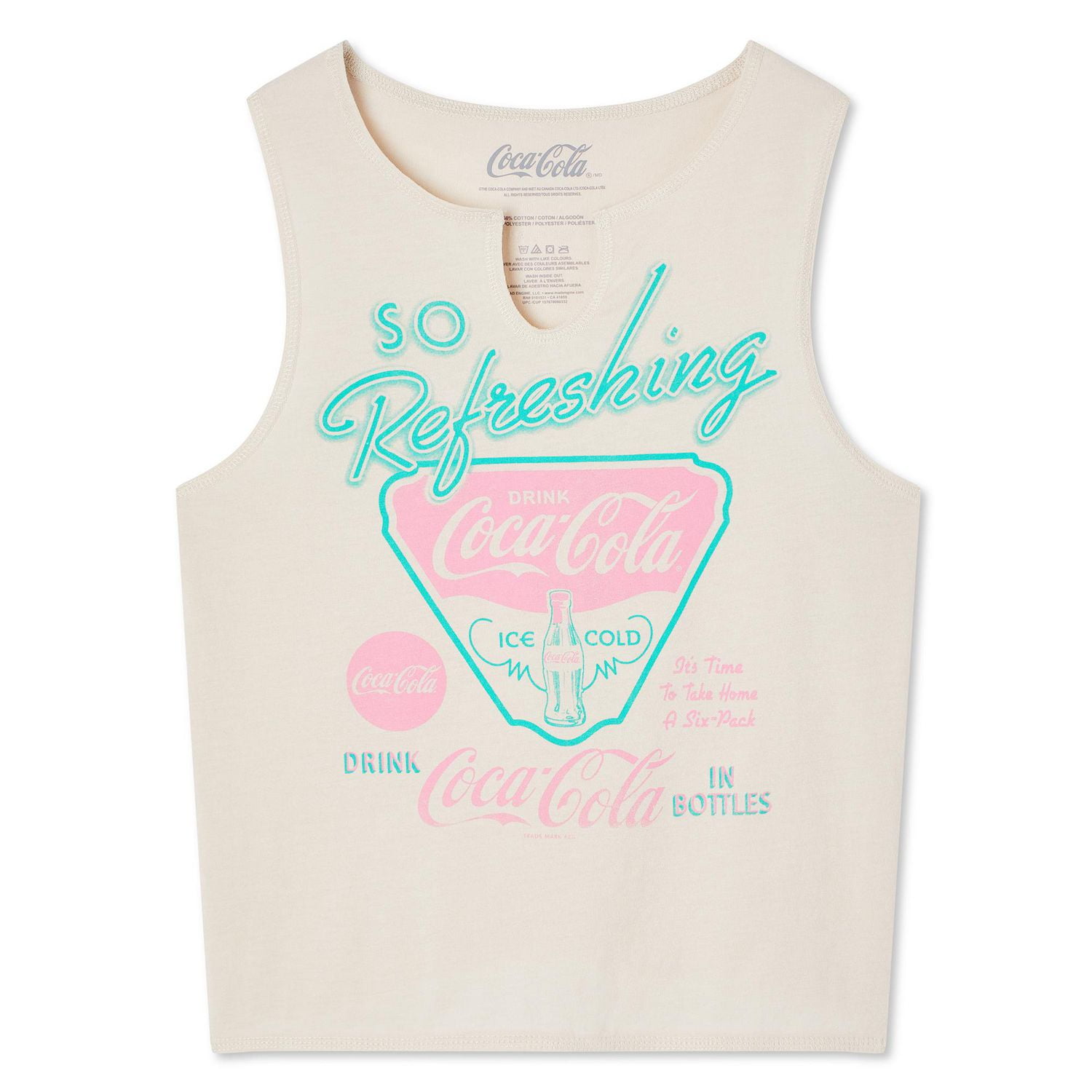 Débardeur avec imprimé graphique Coca-Cola pour femmes