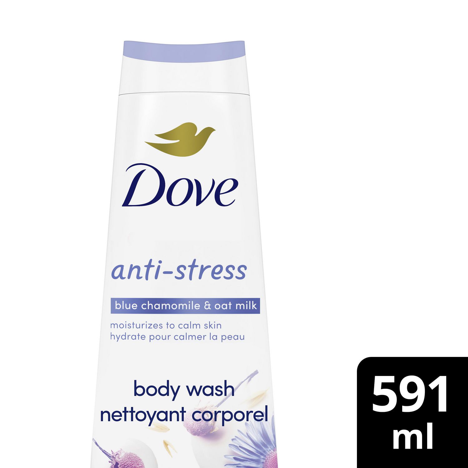 Dove Shower Gel anti-stress blue chamomile & oat milk, 450 mL – Peppery Spot