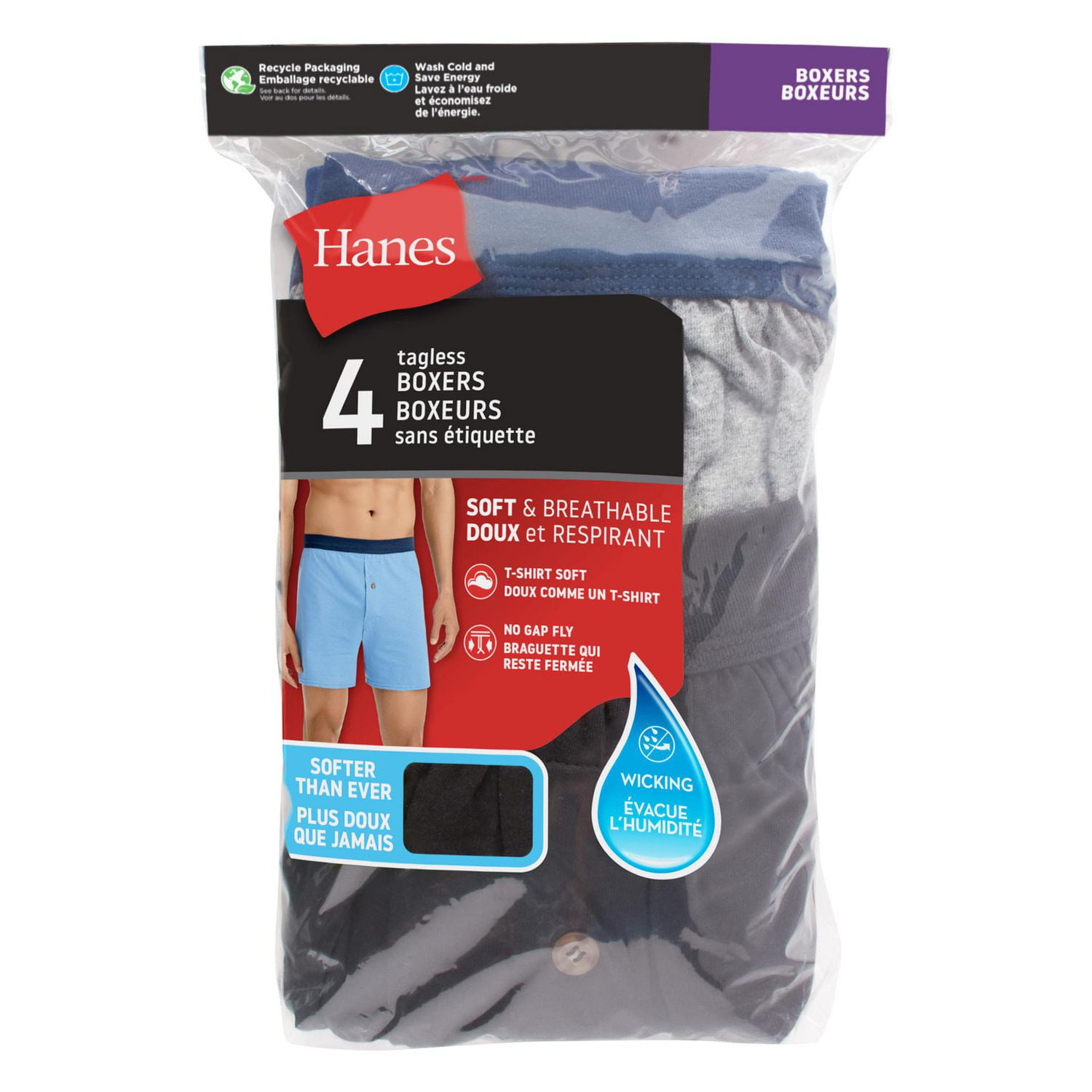 Sous-vêtements pour hommes Hanes ComfortSoft Knit Boxer