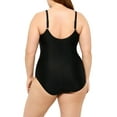 thumbnail image 2 of Krista Plus Women's Square Neck Animal Print One Piece Swimsuit with Adjustable strap, 2 of 4