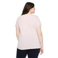 thumbnail image 2 of The Pink Closet Women's Plus Crew Neckline Tee, 2 of 3