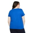 thumbnail image 2 of The Pink Closet Women's Plus Crew Neckline Tee, 2 of 3