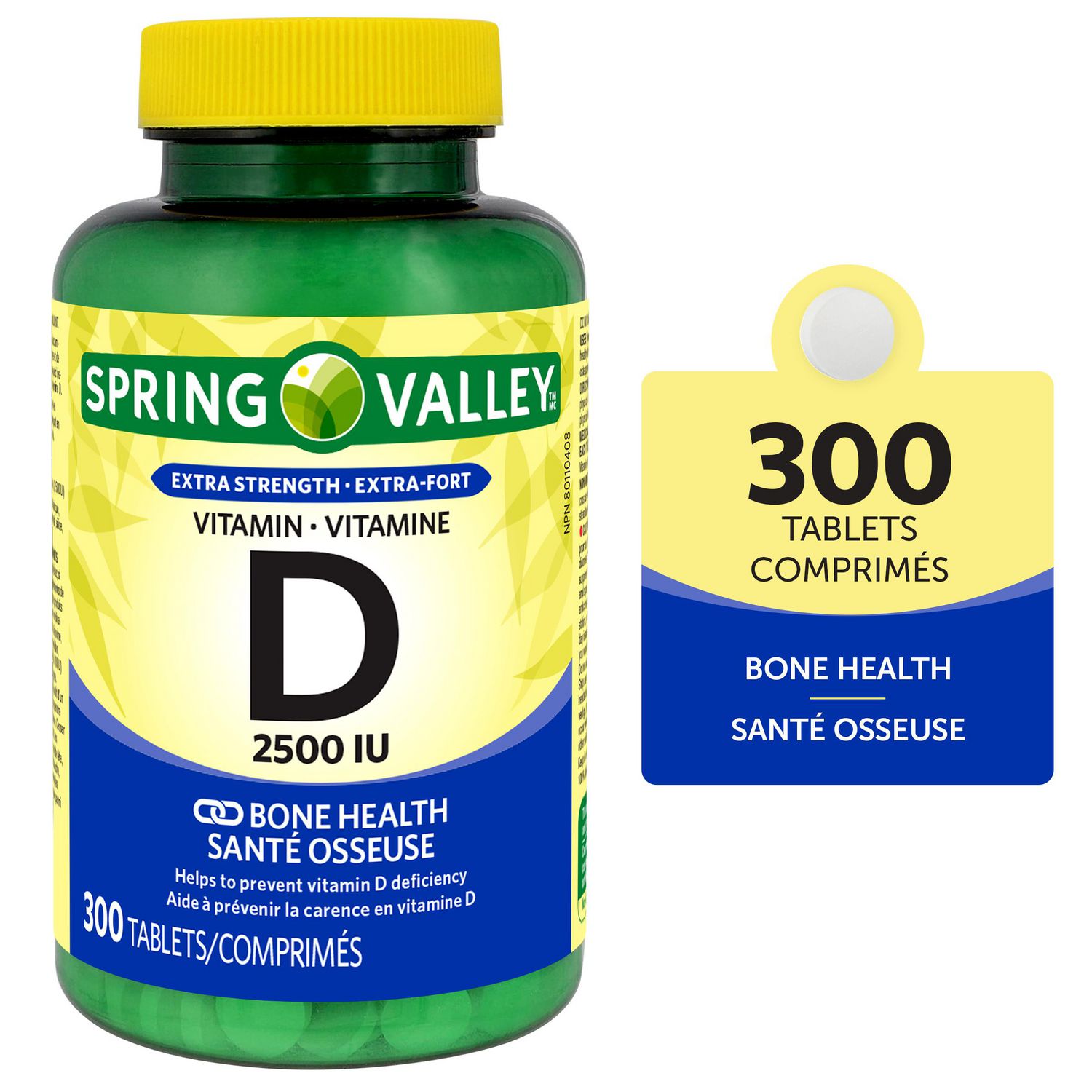Spring Valley Vitamin D3 2500IU