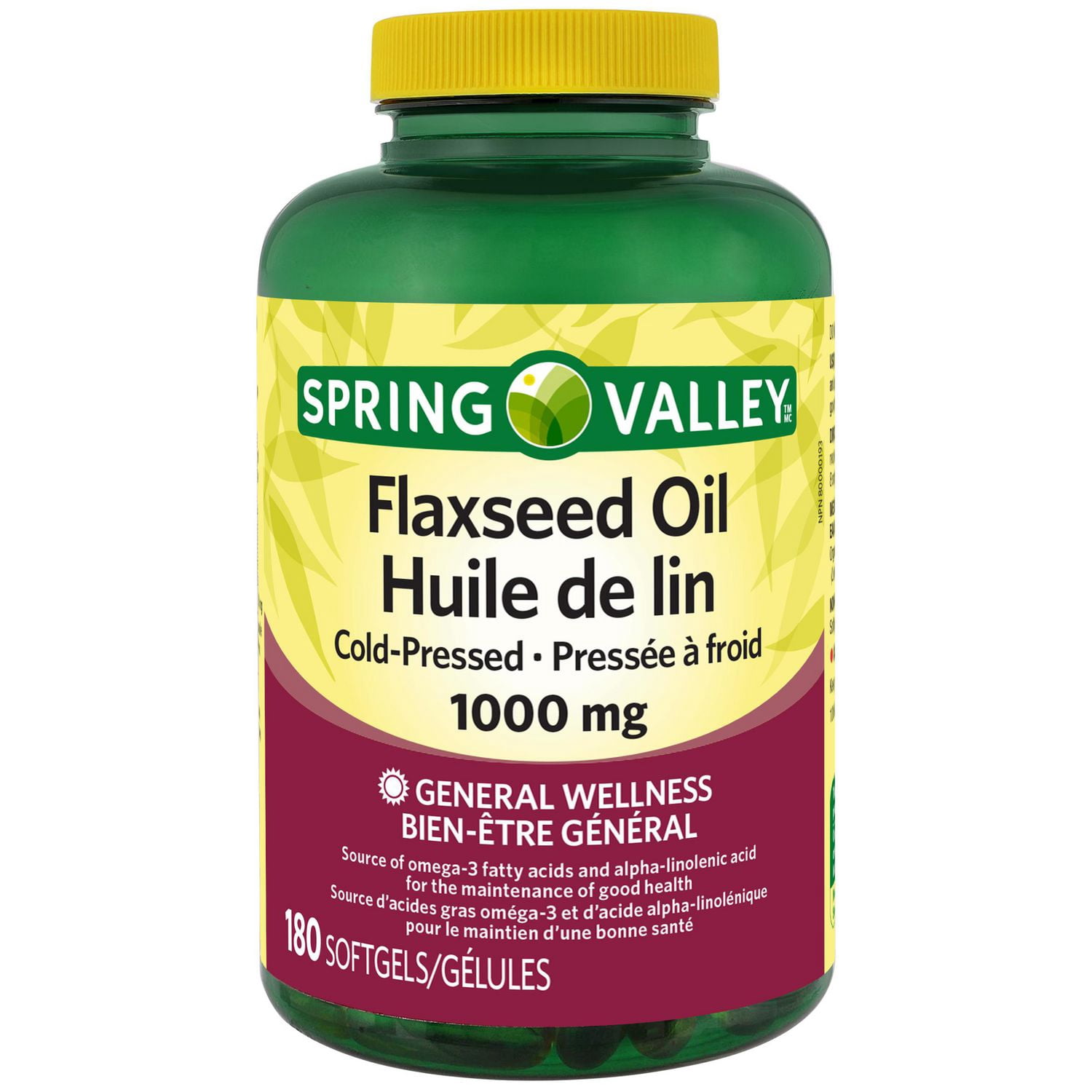 Spring Valley Huile De Lin 1000mg