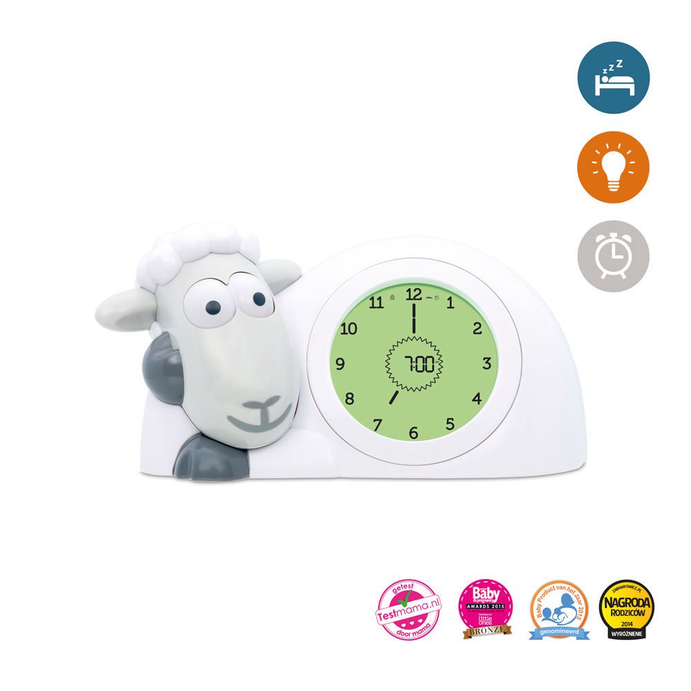Zazu Sam Sleeptrainer And Nightlight Grey Toy