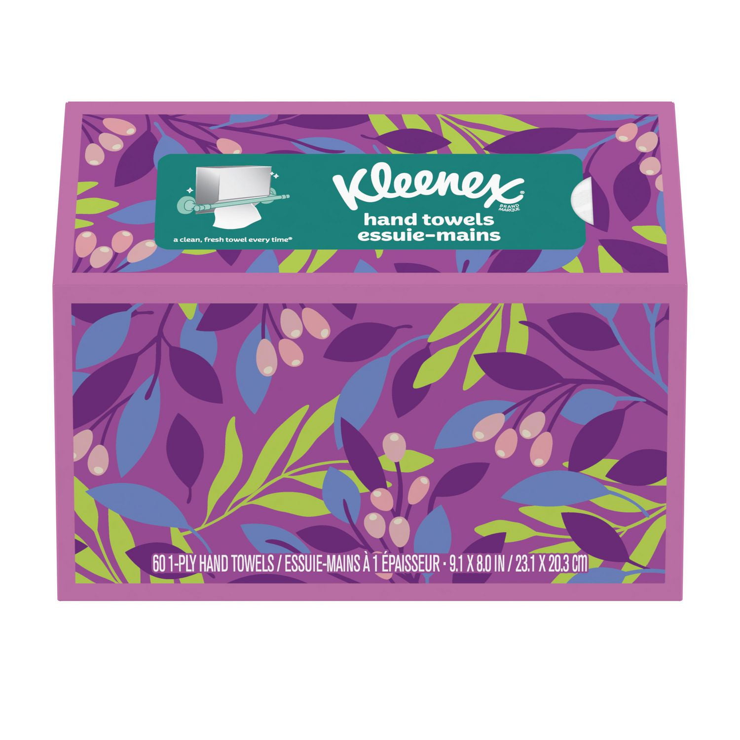 Kleenex Disposable Hand Paper Towels, 60 Count, 1 box, 60 Count 