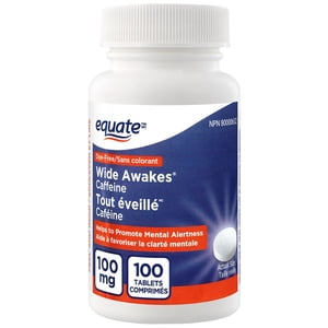 Equate Réveillez-vous caféine, 100 mg