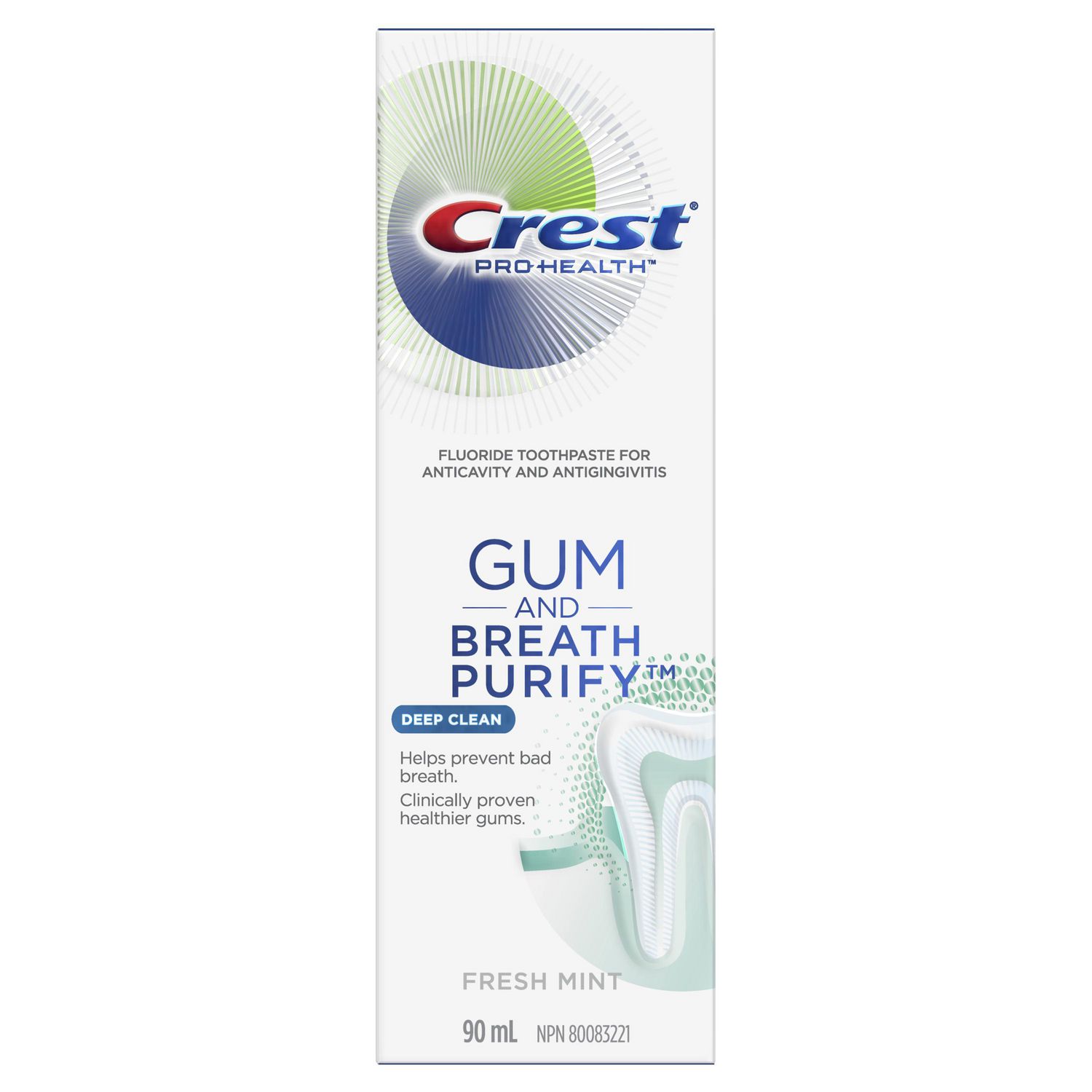 crest gum breath purify