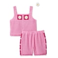 thumbnail image 2 of Btween Girls' Three Piece Floral Crochet Set, 2 of 2