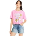 thumbnail image 1 of T-shirt à cordon avec imprimé graphique Justice pour filles, 1 of 3
