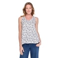thumbnail image 1 of Iyla Women's Printed Drapey V-Neck Tank Top, 1 of 6