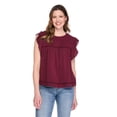 thumbnail image 1 of George Women's Ruffle-Sleeve Top, 1 of 1