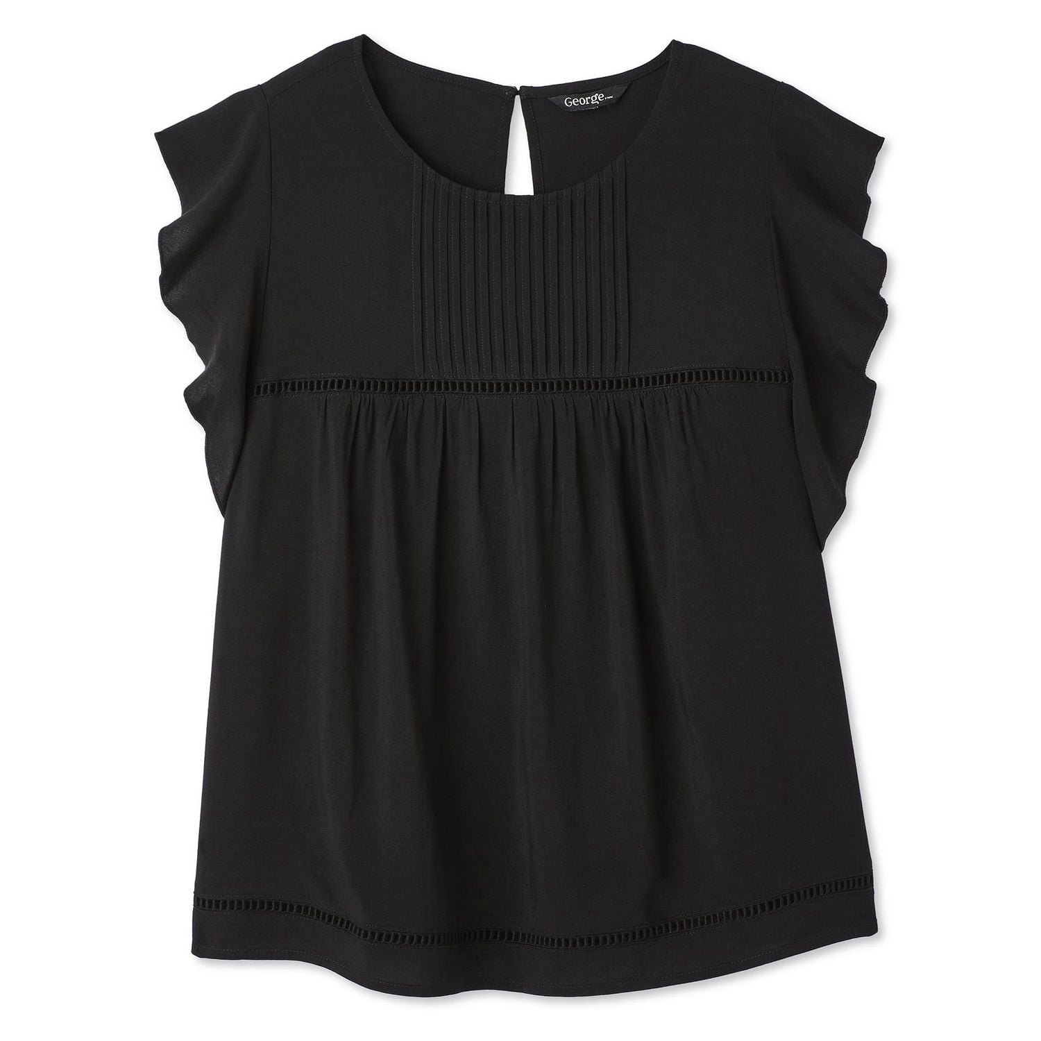 George Women's Ruffle-Sleeve Top - Walmart.ca