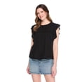 thumbnail image 1 of George Women's Ruffle-Sleeve Top, 1 of 1