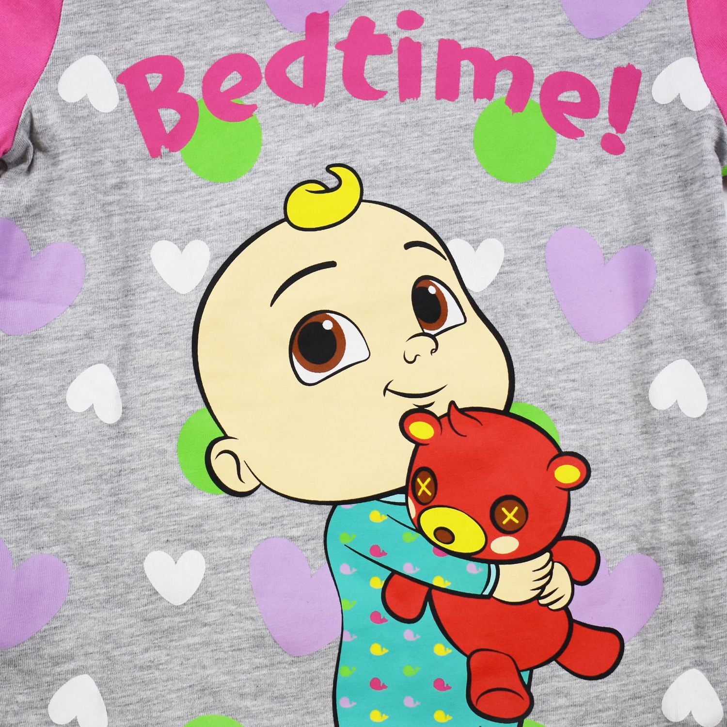 Girls Toddler Cocomelon 2 Piece Jj's Bedtime Set