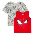 thumbnail image 1 of Lot de 2 t-shirts Spider-Man Marvel pour petits garçons, 1 of 1