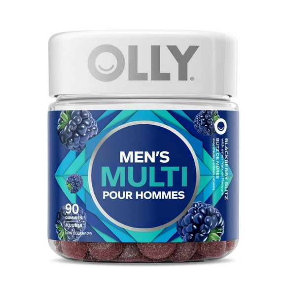 Olly Blackberry Blitz Men's Multi Vitamin, 45 day supply Vitamin