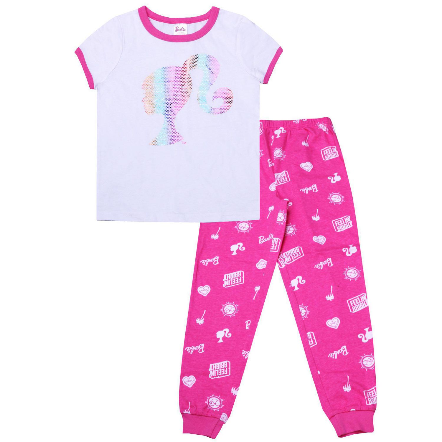 Barbie two piece pyjama set for girls | Walmart Canada