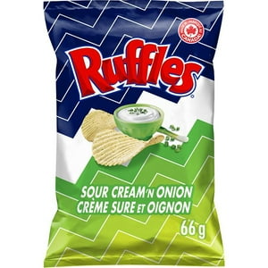 Ruffles Sour Cream 'n Onion Flavoured Potato Chips