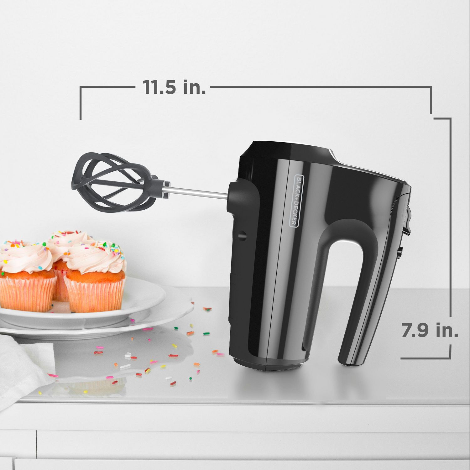 BLACK+DECKER Helix Performance Premium Hand Mixer, 5-Speed Mixer