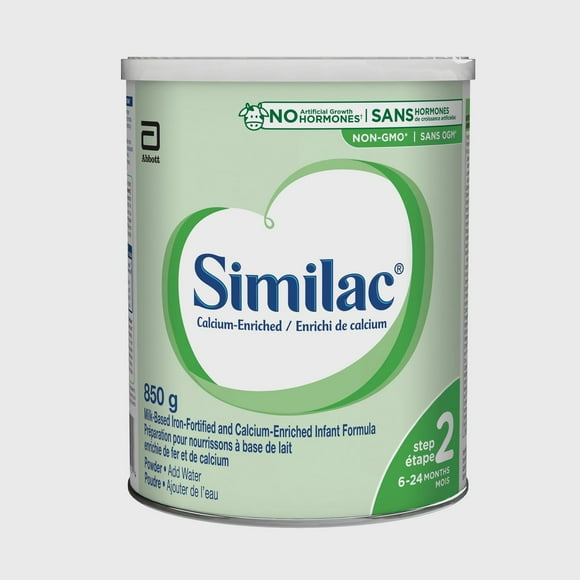 Similac Step 2 Calcium-Enriched Non-GMO Baby Formula, Powder, Infant Formula, 6-24 Months, 850 grams, 850 g