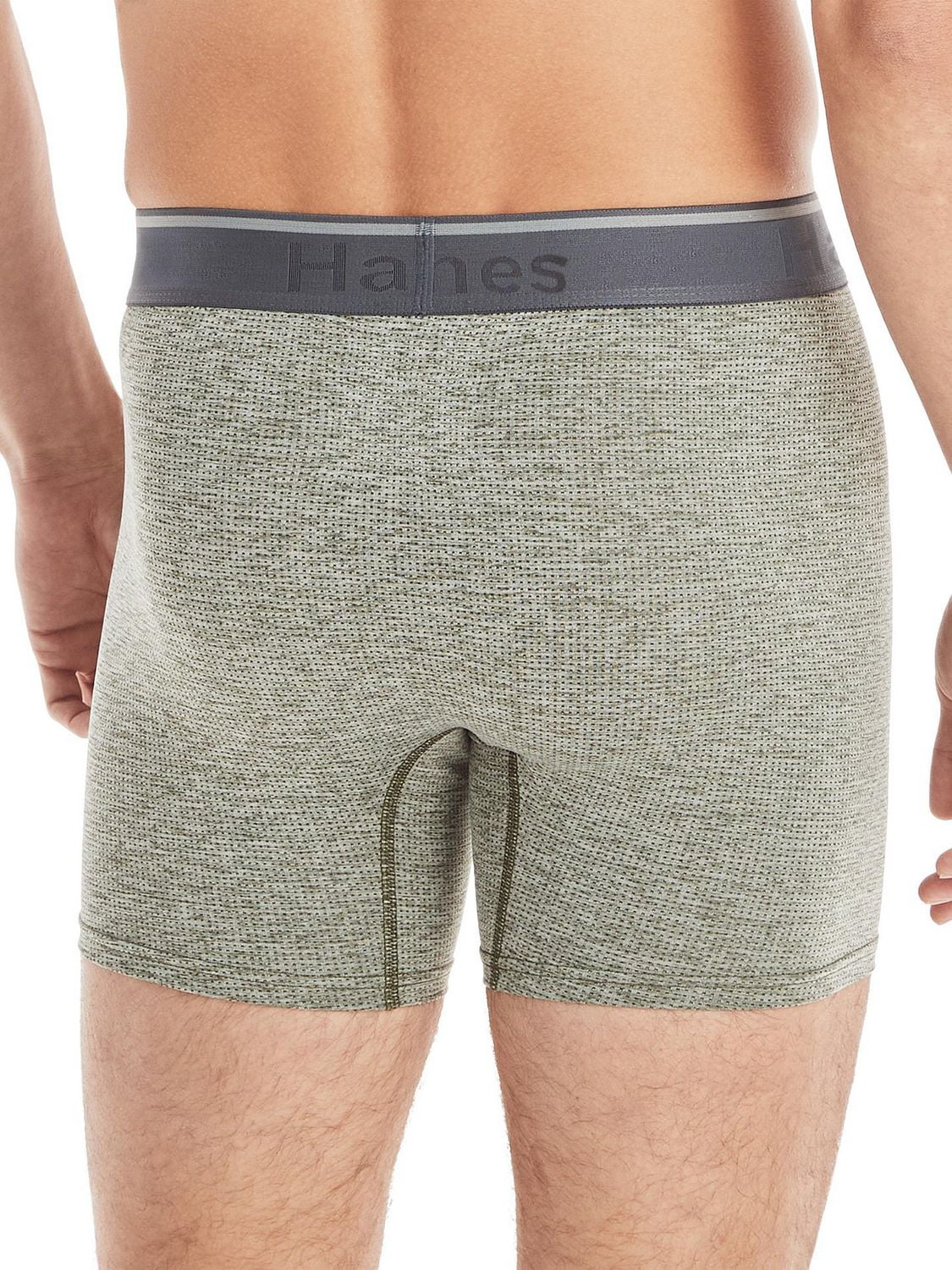 Hanes Comfort Flex Fit Men's Breathable Stretch Mirco Mesh Boxer Brief Underwear, 3-Pack