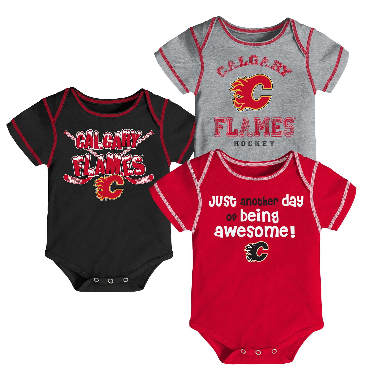 Calgary flames baby store onesie