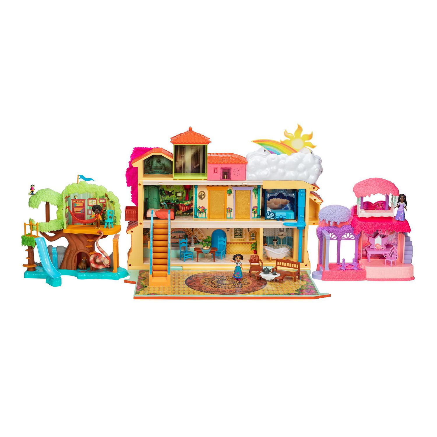 Disney Encanto Magical Madrigal House Playset with Mirabel Doll & 14  Accessories - Features Lights, Sounds & Music!