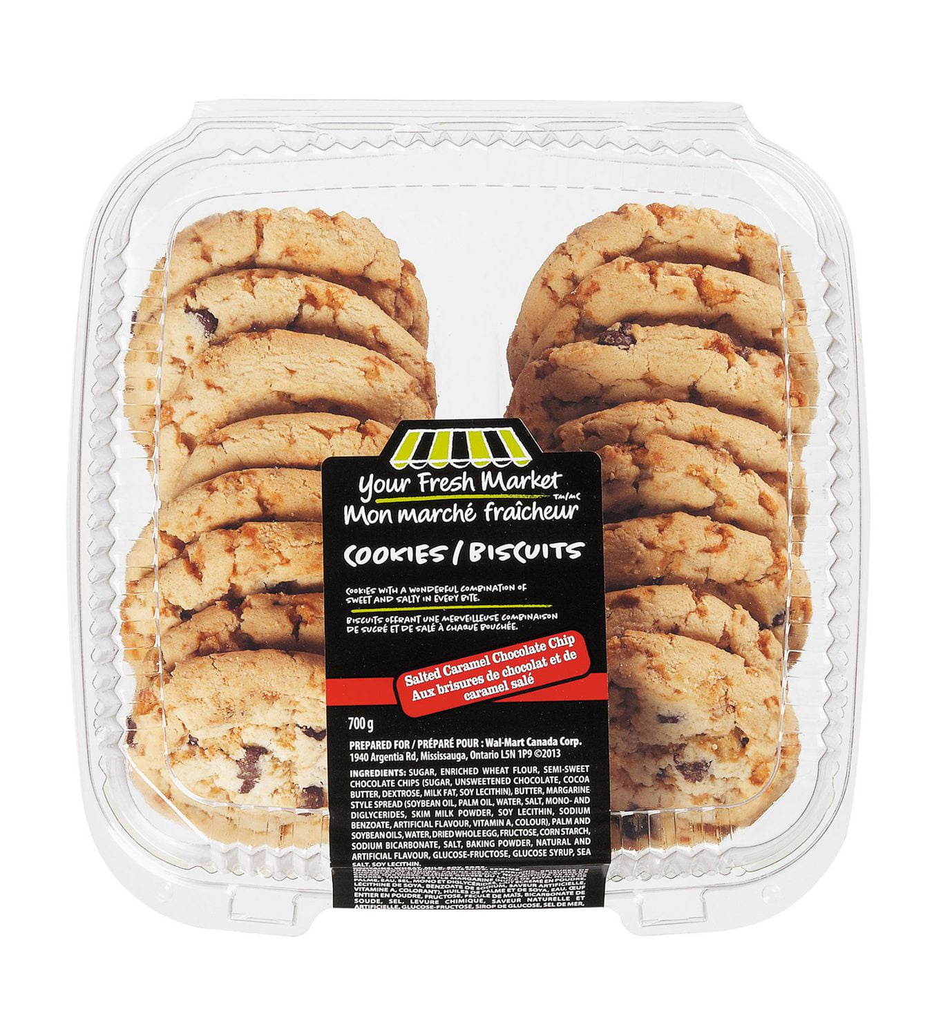 Your Fresh Market Salted Caramel Chocolate Chip Cookies Walmart Canada