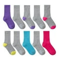 thumbnail image 2 of George Girls' 10 Pack Crew Socks, 2 of 3
